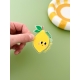 Magnet citron zeste de bonheur aimant frigo deco cuisine fruit design