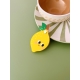 Petit miroir compact forme citron accessoire sac maquillage original