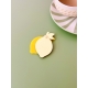 Miroir de poche design fruit jaune déco fun collection petit déjeuner