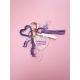 Détail porte-clés charms lune étoile cœur pastel cadeau maman