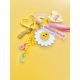 Porte-clés grigri Maman soleil coloré avec personnalisation initiales