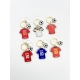 Porte-clé maillot équipe de foot, cadeau fan football