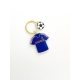 Porte-clés maillot de foot personnalisé prénom et numéro, cadeau fan de foot