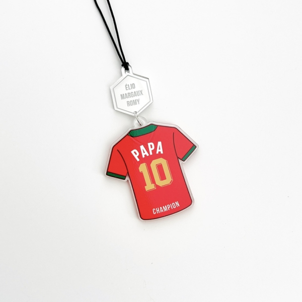 Bijou de voiture maillot Portugal football Papa personnalisé - équipes européennes