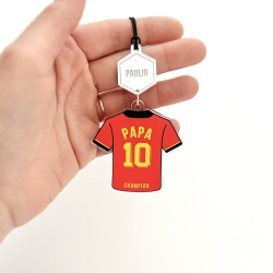 Bijou de voiture maillot Belgique football Papa personnalisé - équipes européennes