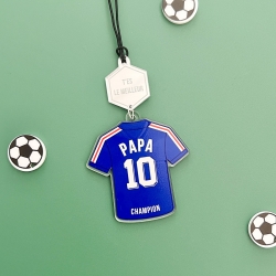 Bijou de rétroviseur de voiture maillot France Papa personnalisé