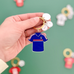 Porte-clés maillot France Papa personnalisé, cadeau papa fan de foot