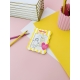 Magnet photo personnalisé jaune et rose collection Marguerite