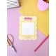 Cadeau de fin d’année scolaire coloré pour maîtresse
