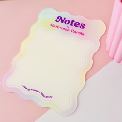 Tableau notes maîtresse personnalisé