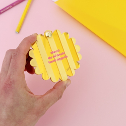 Petit miroir de sac personnalisé pour nounou et ATSEM