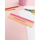 Règle scolaire Dégradé Rose-Orange enfant, message Des rêves plein la trousse