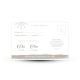 Carte réponse RSVP avec emplacement timbre mariage hivernal