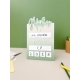 Pancarte rentrée scolaire effaçable dégradé vert, souvenir enfant
