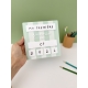 Pancarte rentrée scolaire effaçable rayure verte