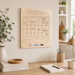 Calendrier perpétuel pour toute la famille, agenda mural effaçable