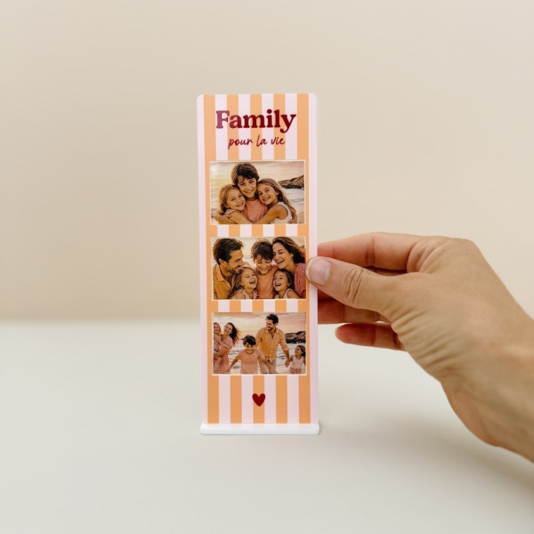 Cadre photo style photomaton, souvenirs de famille