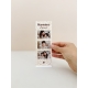 Cadre photo photomaton léopard beige, cadeau pour une marraine