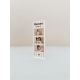 Cadre photo photomaton rayures beige, cadeau pour une maman