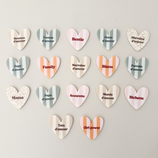 Magnet coeur coloré à offrir ou à s'offrir