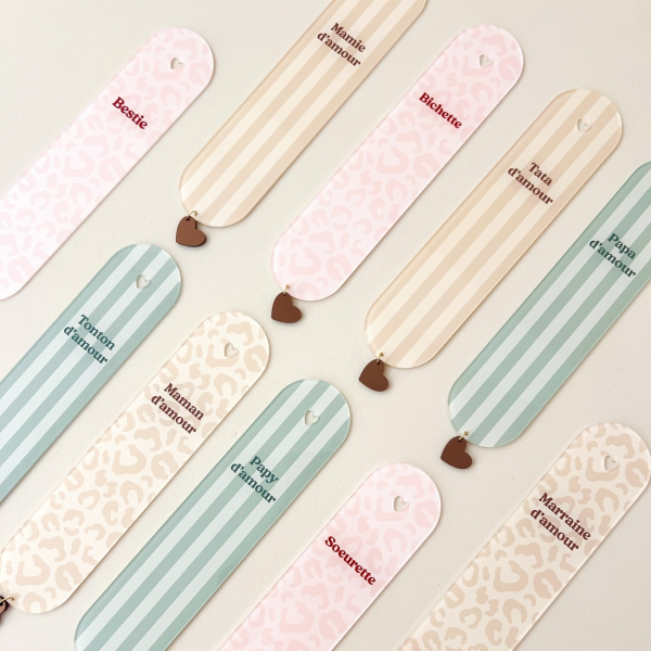 Marque-page en plexiglas Lovely Family