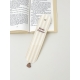 Marque-page rayures beiges en plexiglas, cadeau Mamie