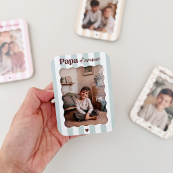 Magnet photo à personnaliser Lovely Family, cadeau papa