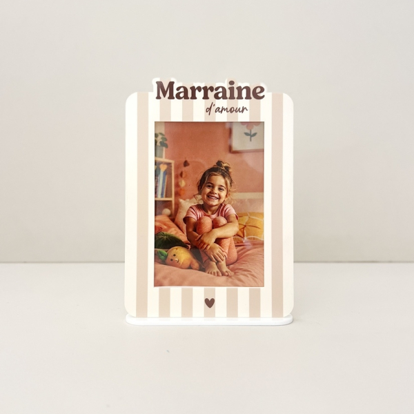 Cadre photo Lovely Family, cadeau Marraine
