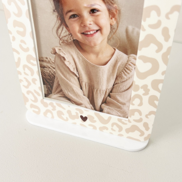 Cadre photo léopard Lovely Family, cadeau Maman