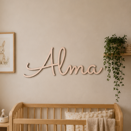 Prénom en bois à personnaliser, décoration chambre bébé