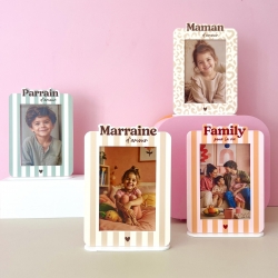 Cadre photo Lovely Family, cadeau original et coloré