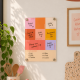 Planning hebdomadaire coloré, organisation semaine