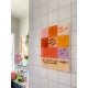Planning hebdomadaire coloré en plexiglas effaçable et réutilisable
