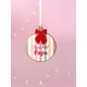 Boule de Noël ronde Arlequin - Cadeau Papa