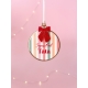Boule de Noël ronde Arlequin - Cadeau Tata