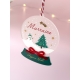 Boule de Noël Boule à neige d'antan, cadeau marraine