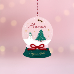 Suspension sapin de Noël pour la famille, Boule de Noël maman