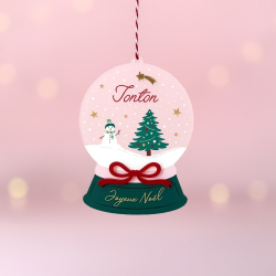 Boule de Noël boule à neige d'antan, cadeau tonton