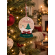 Boule de Noël Boule à neige d'antan, cadeau famille