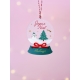 Cadeau Noël maîtresse, Boule à neige déco sapin