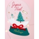 Boule de Noël Boule à neige d'antan, cadeau fin d'année école