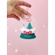 Boule de Noël Boule à neige d'antan, cadeau Noël maîtresse