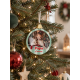 Boule de Noël personnalisée photo Lovely Family, cadeau famille