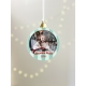 Boule de Noël personnalisée avec photo, cadeau original