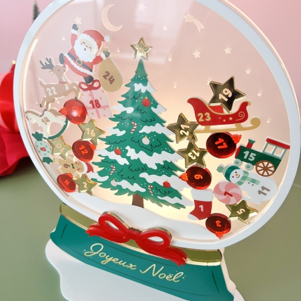 24 pièces en plexiglas à glisser dans le calendrier