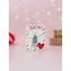 Magnet coloré à personnaliser avec dessin, cadeau Noël maîtresse