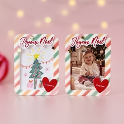 Magnet dessin ou photo à personnaliser, cadeau Noël maîtresse et nounou