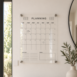 Planning mensuel plexiglas style moderne fonctionnel - Print Your Love