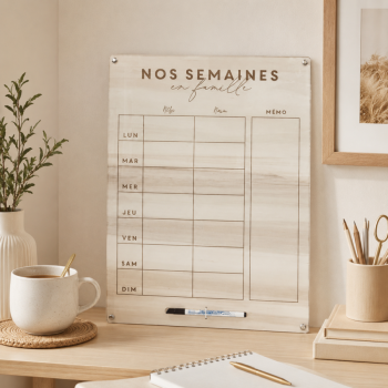 Planning mural à personnaliser pour toute la famille - Print Your Love