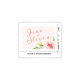 Fichier timbre poste mariage personnalisé, collection pivoine aquarelle